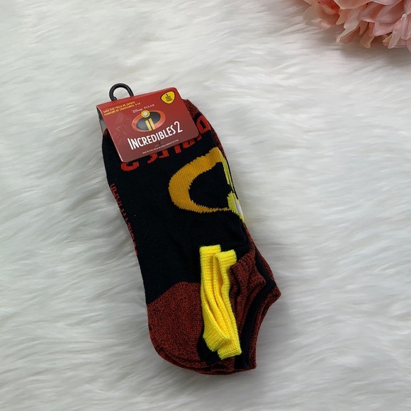 Disney Accessories - Disney Pixar Incredibles 2 No-Show Socks 5 Pair